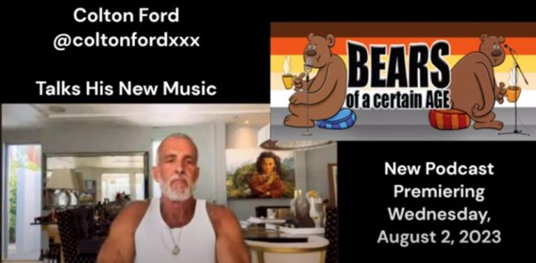 Watch for the Bears of a Certain Age first guest Colton Ford